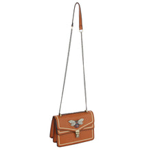 Load image into Gallery viewer, Brown Bee Dual Compartment Shoulder Bag
