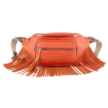 Load image into Gallery viewer, Orange Fringe Fanny Pack
