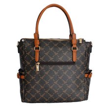 Load image into Gallery viewer, Dark Brown Bee Print Satchel Bag
