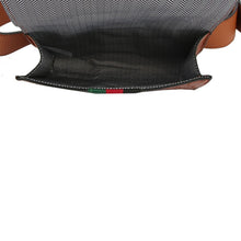 Load image into Gallery viewer, Stripe Brown Ostrich Belt Bag
