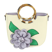 Load image into Gallery viewer, Lavender Flower Bamboo Bag
