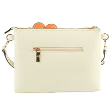 Load image into Gallery viewer, Orange Flower Clutch Crossbody
