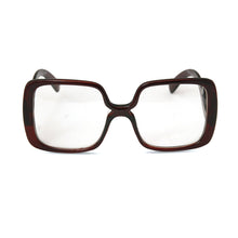 Load image into Gallery viewer, Maroon Square Clear Eyewear
