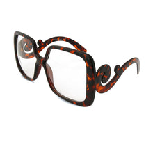 Load image into Gallery viewer, Tortoiseshell Square Clear Eyewear
