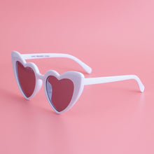 Load image into Gallery viewer, White Heart Sunglasses

