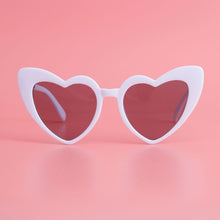 Load image into Gallery viewer, White Heart Sunglasses

