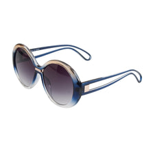 Load image into Gallery viewer, Blue Gradient Round Sunglasses
