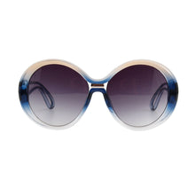 Load image into Gallery viewer, Blue Gradient Round Sunglasses
