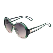 Load image into Gallery viewer, Green Gradient Round Sunglasses
