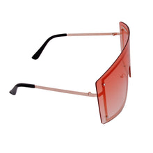 Load image into Gallery viewer, Orange Designer Shield Sunglasses
