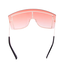 Load image into Gallery viewer, Orange Designer Shield Sunglasses
