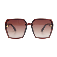 Load image into Gallery viewer, Brown Retro Bee Sunglasses
