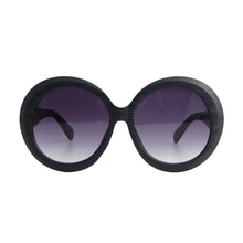 Load image into Gallery viewer, Black Wood Round Sunglasses
