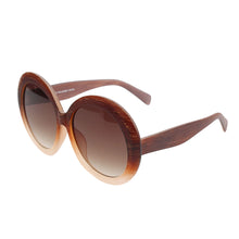 Load image into Gallery viewer, Brown Wood Round Sunglasses
