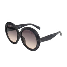 Load image into Gallery viewer, Gray Wood Round Sunglasses

