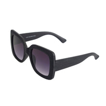 Load image into Gallery viewer, Black Wood Square Sunglasses
