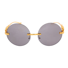 Load image into Gallery viewer, Round Black Tiger Sunglasses

