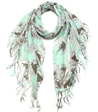 Load image into Gallery viewer, Historical Coin Print Scarf

