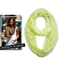Load image into Gallery viewer, Stripe Patterned Silk Scarf
