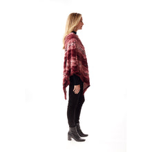 Load image into Gallery viewer, Dark Pink Animal Print Fur Poncho
