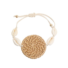 Load image into Gallery viewer, Brown Woven Shell Bracelet
