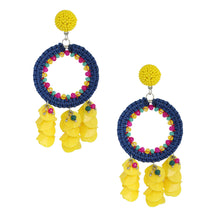 Load image into Gallery viewer, Yellow Tassel Beaded Earrings
