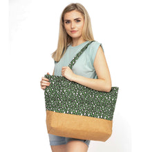 Load image into Gallery viewer, Olive Leopard Jute Tote
