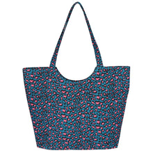 Load image into Gallery viewer, Blue Leopard Tote Bag

