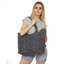 Load image into Gallery viewer, Blue Leopard Tote Bag
