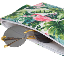 Load image into Gallery viewer, Tropical Flamingo Zip Pouch
