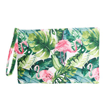 Load image into Gallery viewer, Tropical Flamingo Zip Pouch
