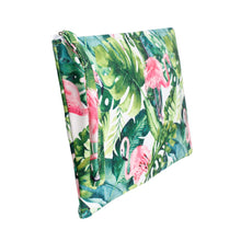 Load image into Gallery viewer, Tropical Flamingo Zip Pouch
