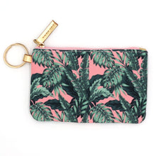 Load image into Gallery viewer, Pink Green Tropical Leaves ID Wallet
