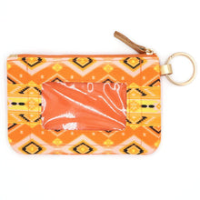 Load image into Gallery viewer, Orange Aztec Tribal ID Wallet
