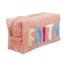 Load image into Gallery viewer, Blush Fleece Fur FAITH Pouch
