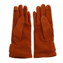 Load image into Gallery viewer, Bronze Houndstooth Bow Smart Gloves
