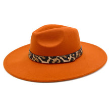 Load image into Gallery viewer, Rust Leopard Band Panama
