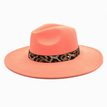 Load image into Gallery viewer, Coral Leopard Band Panama
