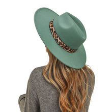 Load image into Gallery viewer, Turquoise Leopard Band Panama
