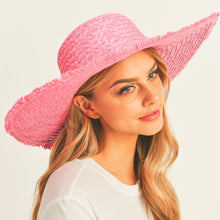 Load image into Gallery viewer, Solid Pink Floppy Sun Hat
