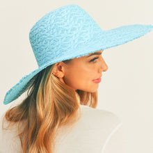 Load image into Gallery viewer, Solid Turquoise Floppy Sun Hat
