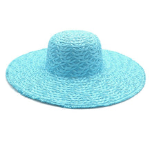 Load image into Gallery viewer, Solid Turquoise Floppy Sun Hat
