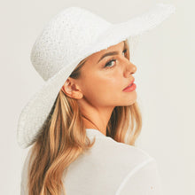 Load image into Gallery viewer, Solid White Floppy Sun Hat
