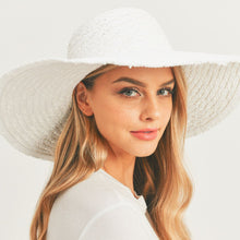 Load image into Gallery viewer, Solid White Floppy Sun Hat

