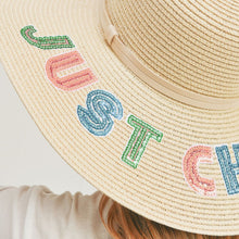 Load image into Gallery viewer, JUST CHILL OUT Beige Floppy Hat
