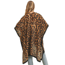 Load image into Gallery viewer, Brown Leopard Lightweight Kimono
