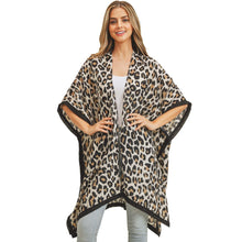 Load image into Gallery viewer, Beige Leopard Lightweight Kimono
