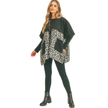 Load image into Gallery viewer, Gray Leopard Pocket Kimono
