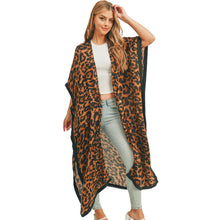 Load image into Gallery viewer, Leopard Lightweight Long Kimono
