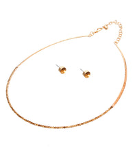 Load image into Gallery viewer, Stoned Simple Necklace Set
